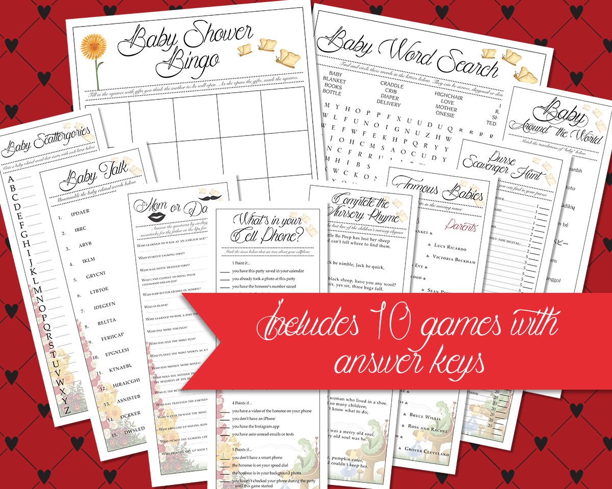 10 Alice in Wonderland Baby Shower Games
