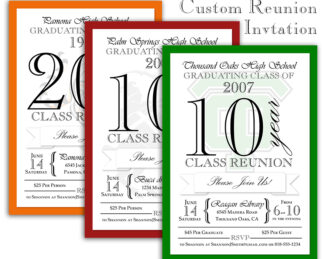 Custom Class Reunion Invitation Download