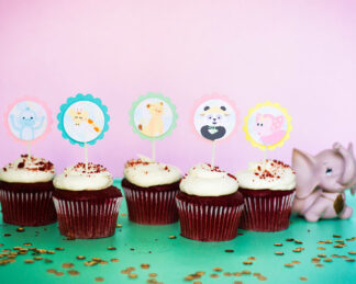 It's a Small World Cupcake Topper Printables
