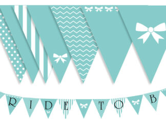 Editable Breakfast at Tiffany's Bunting Banners