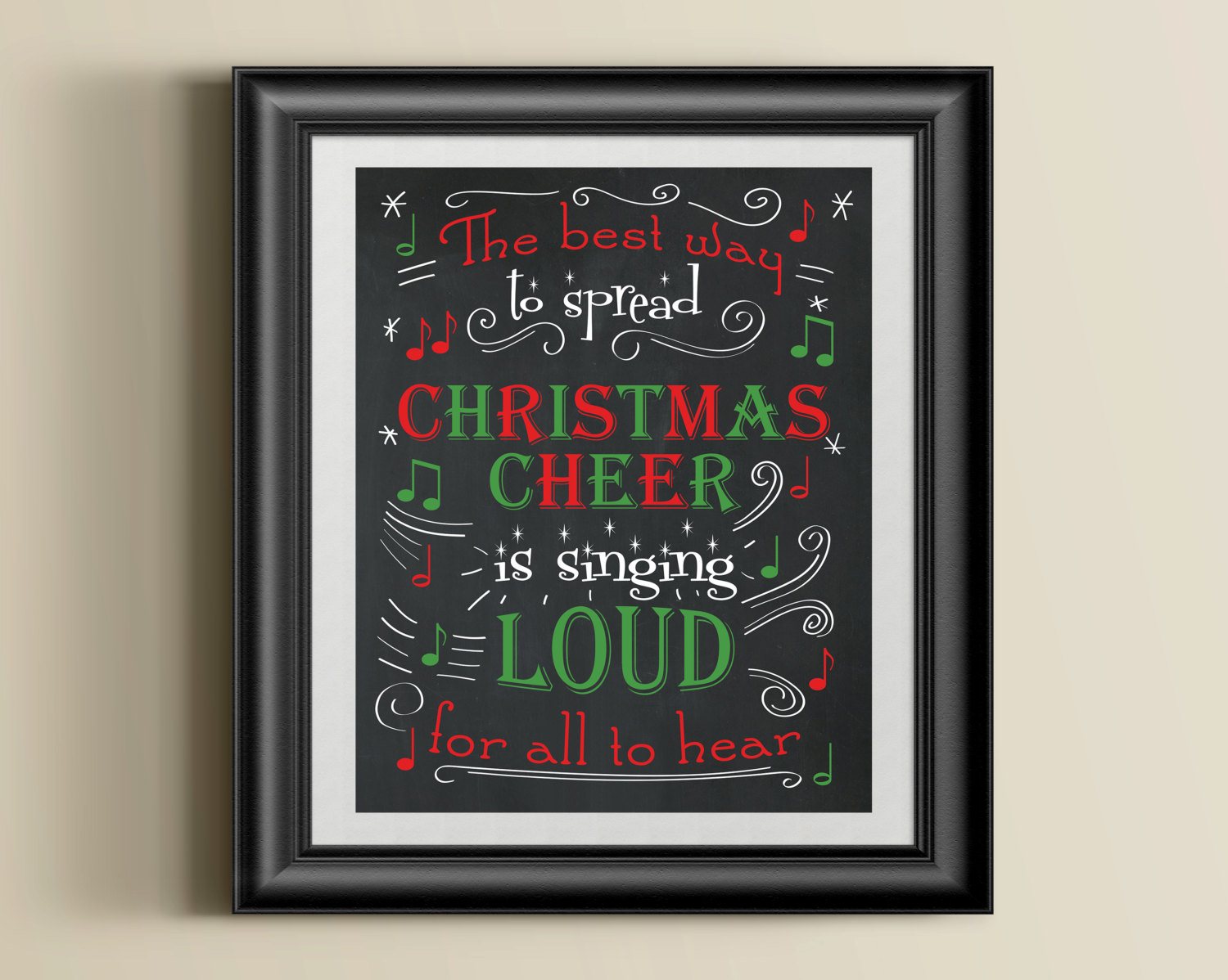 Buddy the Elf Christmas Cheer Singing Quote Poster Instant Download Digital File
